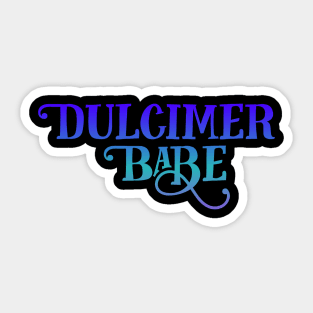 Dulcimer Babe Sticker